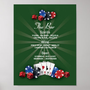 The Bar Event Sign Casino Vegas Reception