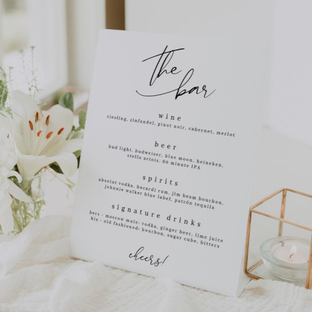 The Bar Minimalist Drinks Sign (Creator Uploaded)