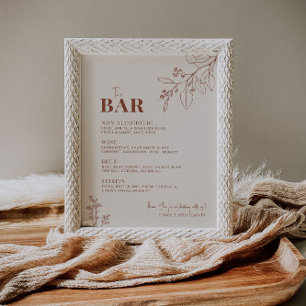 The Bar Wedding Sign