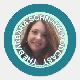 The Barbara Schnarr Podcast Logo Classic Round Sticker