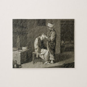 The Barber, from Volume II Arts and Trades of 'Des Jigsaw Puzzle