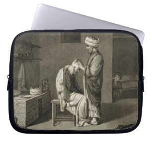 The Barber, from Volume II Arts and Trades of 'Des Laptop Sleeve