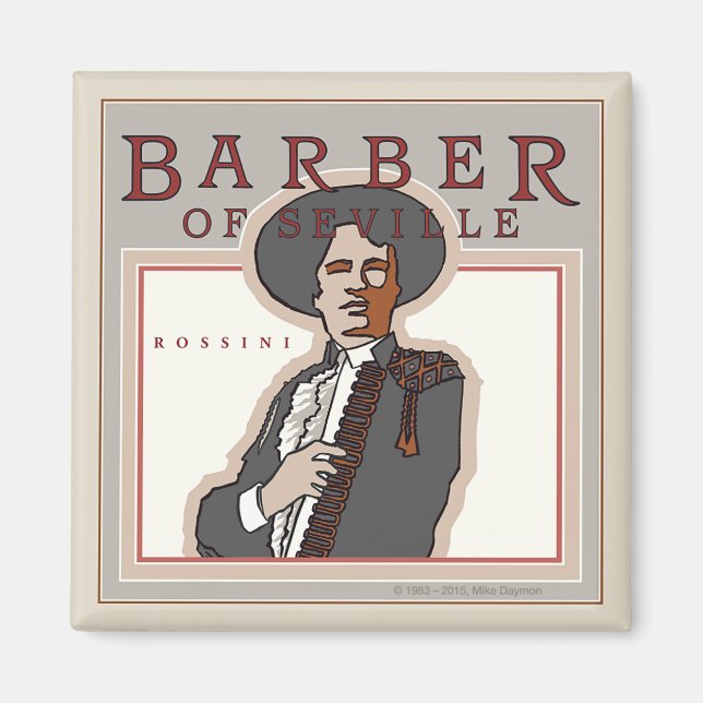 The Barber of Seville! Opera Magnet (Front)