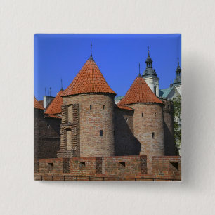 The Barbican and Pauline Church, Warsaw, 15 Cm Square Badge