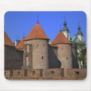 The Barbican and Pauline Church, Warsaw, Mouse Pad