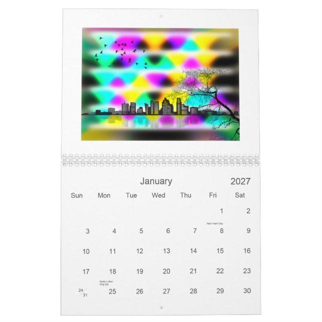 The BarCode Art of Bret daCosta Calendar (Jan 2027)