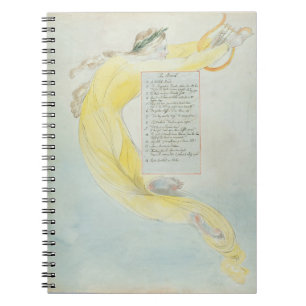 'The Bard', design 52 from 'The Poems of Thomas Gr Spiral Notebook