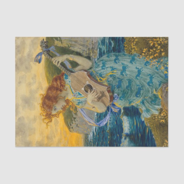 The Bard's Daughter by Eugene Grasset Tissue Paper (Front)