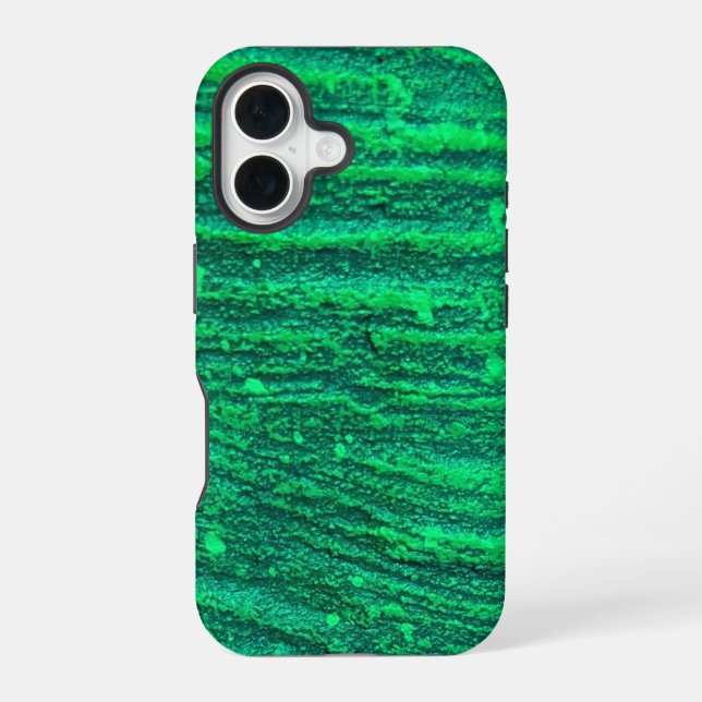 The Barkery_Neon Green iPhone 16 Case (Back)