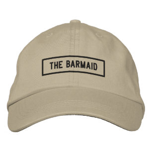The Barmaid Headline Embroidery Embroidered Hat