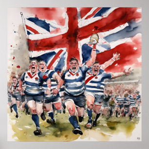 The Barmy Army - English Rugby Art Print