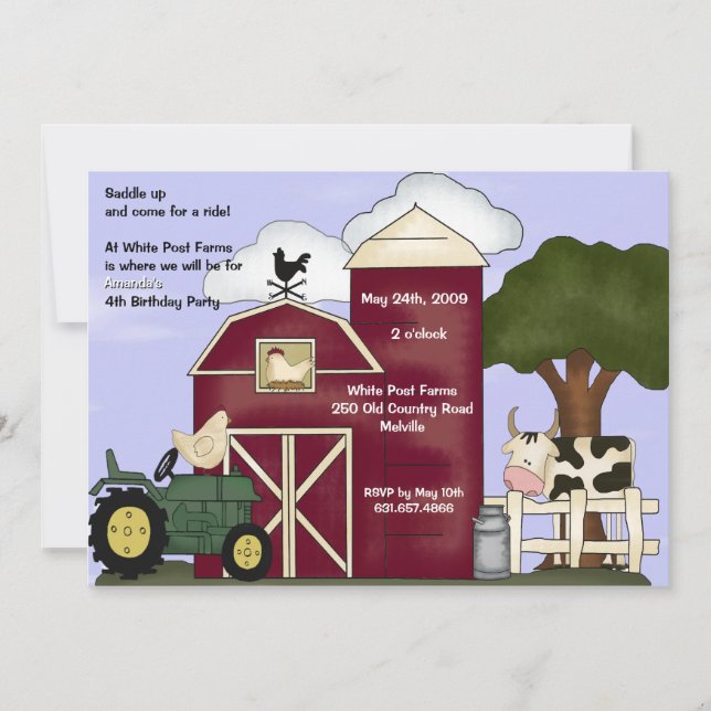 The Barn Invitation (Front)