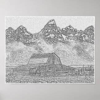 The Barn Poster