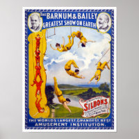 The Barnum & Bailey 1896 Vintage Poster Restored