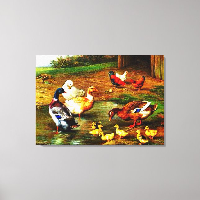 "The Barnyard Dip" Canvas Print (Front)