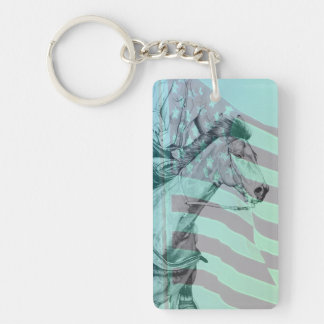 The Barrel Racer Keychain