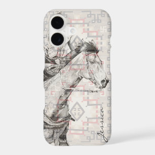 The Barrel Racer (navajo pattern)