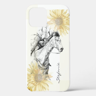 The Barrel Racer (sunflowers) iPhone 12 Case