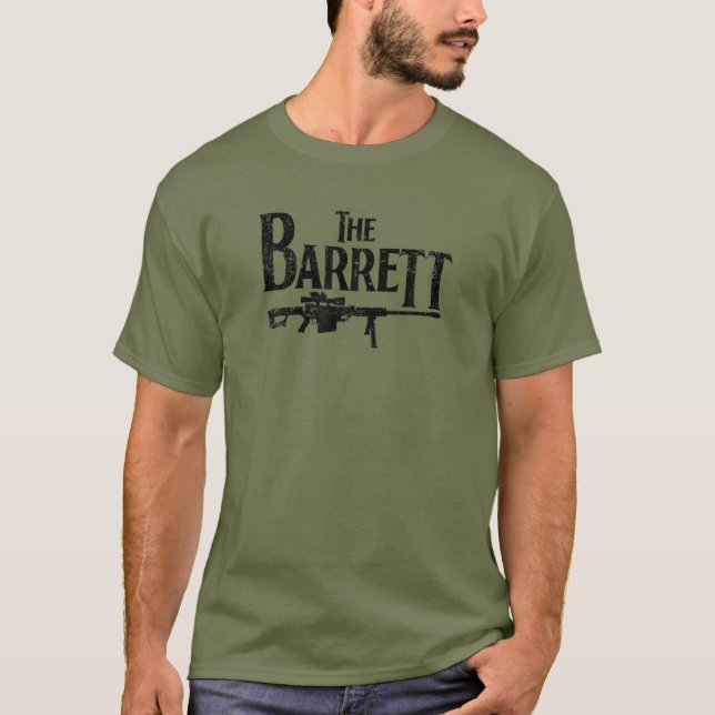 The Barrett M82A1 50 Cal Military Tactical Sniper T-Shirt (Front)