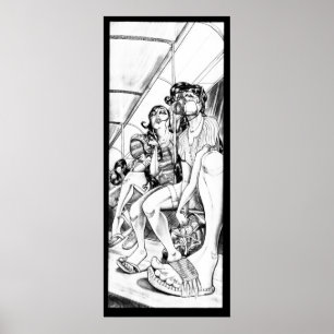 The Bart Ride Home Print