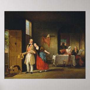The Bashful Cousin - F W Edmonds Fine Art Poster