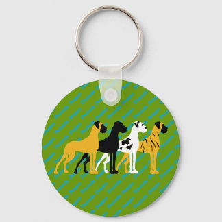 The basic Dane colours Key Ring