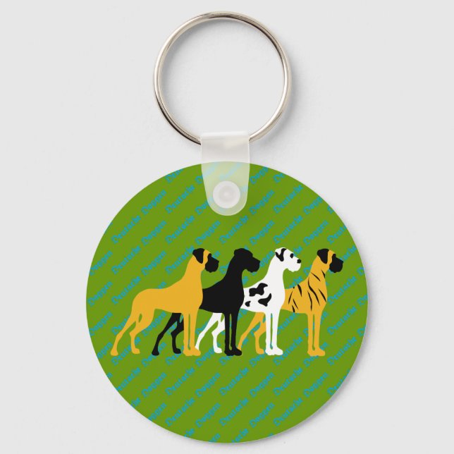 The basic Dane colours Key Ring (Front)