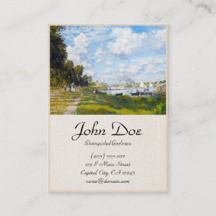 The Basin at Argenteuil Claude Monet Business Card