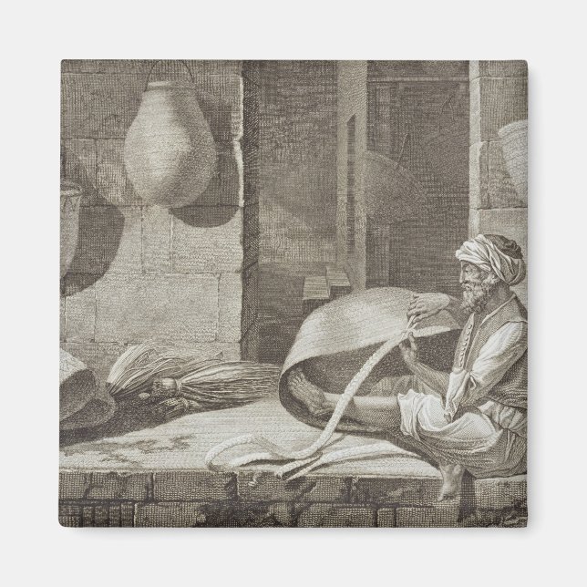 The Basket Maker, from Volume II Arts and Trades o Magnet (Front)