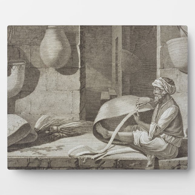 The Basket Maker, from Volume II Arts and Trades o Plaque (Front)