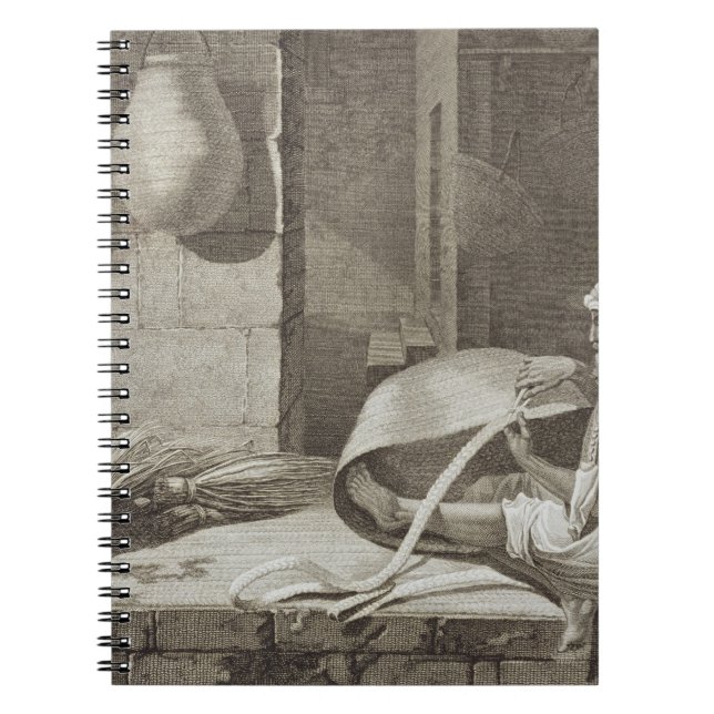 The Basket Maker, from Volume II Arts and Trades o Spiral Notebook (Front)