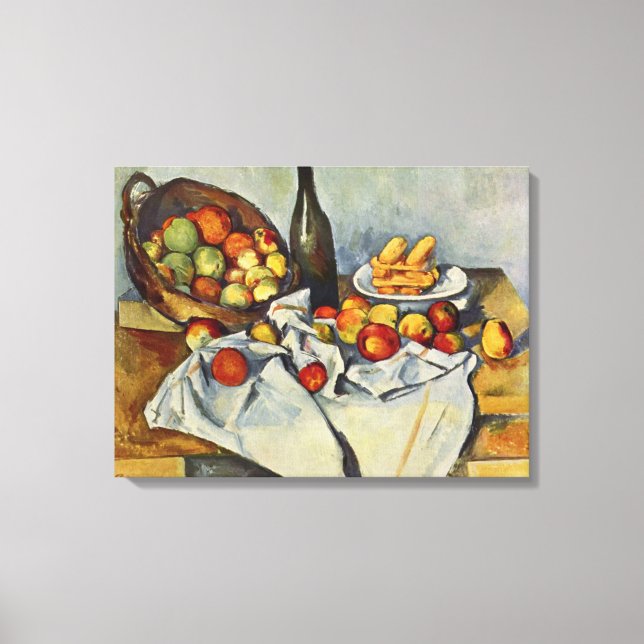 The Basket of Apples by Paul Cezanne Canvas Print (Front)