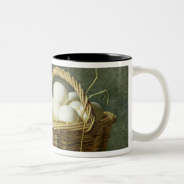 The Basket of Eggs, 1788 Two-Tone Coffee Mug (Right)