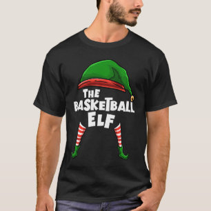 The BASKETBALL Elf Family Christmas Group Matching T-Shirt