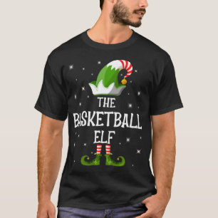 The Basketball Elf Family Matching Christmas T-Shirt