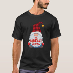 The Basketball Gnome Funny Matching Family Christm T-Shirt
