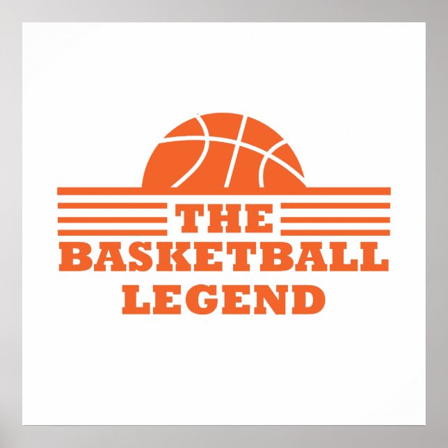 The basketball legend for coach poster (Front)