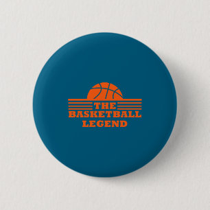 The basketball legend for coach t shirt 6 cm round badge