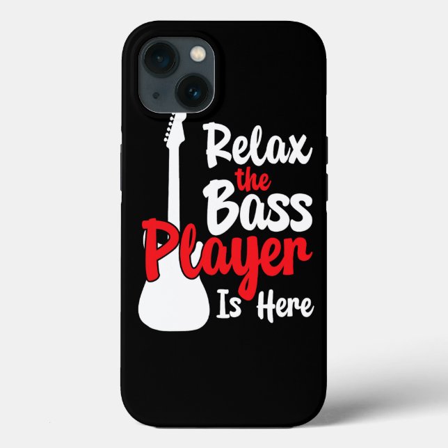 The Bass Player Is Here Electric guitar string ins Case-Mate iPhone Case (Back)