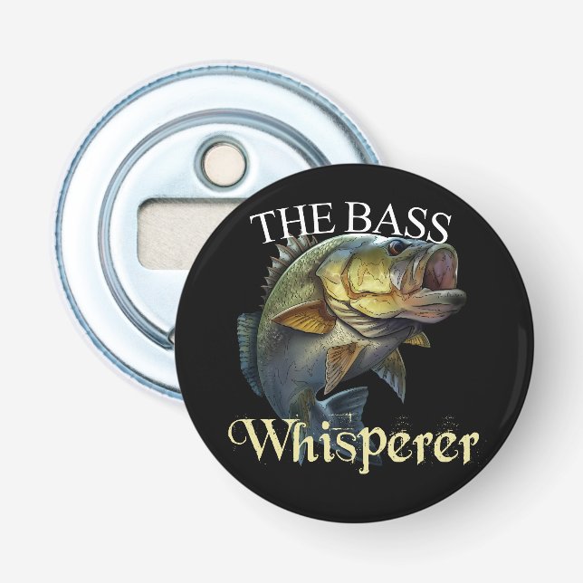 The Bass Whisperer Dark Bottle Opener (Front)