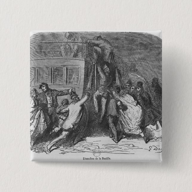 The Bastille omnibus 15 Cm Square Badge (Front)