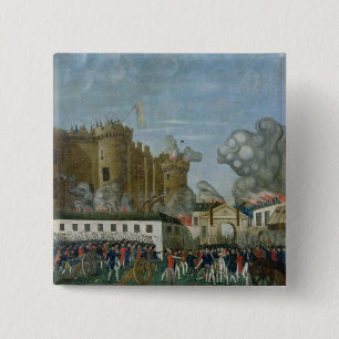 The Bastille Prison, 14th July 1789 15 Cm Square Badge