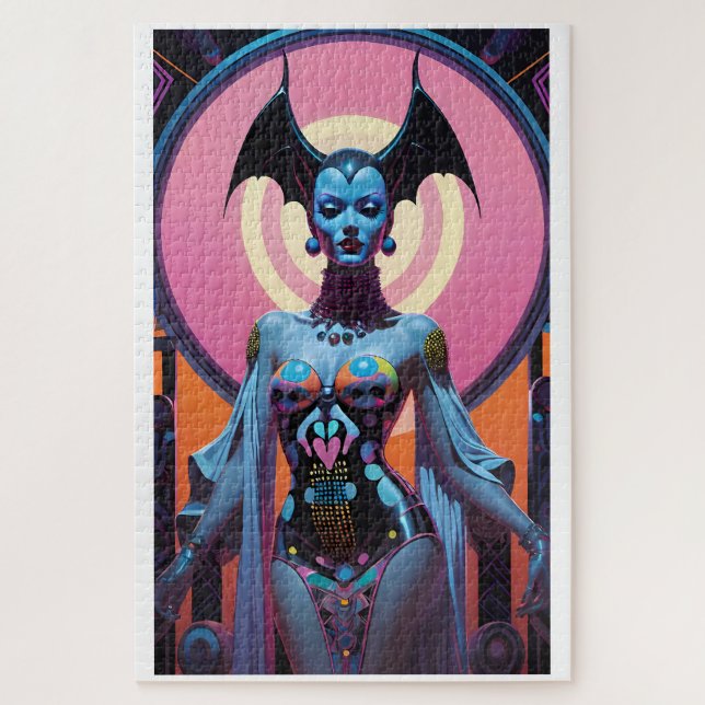The Bat Goddess Will Let You Grovel Now Jigsaw Puzzle (Vertical)