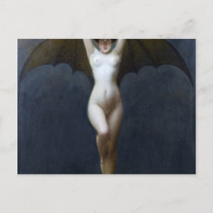 The Bat Woman Albert Joseph Penot Postcard
