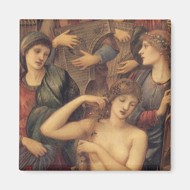 The Bath of Venus by Sir Edward Coley Burne-Jones Magnet (Front)
