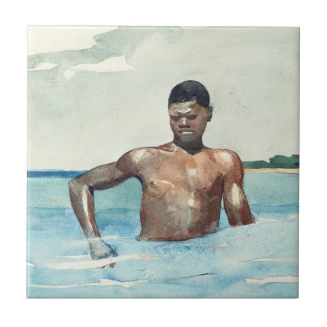 The Bather, 1899 Tile (Front)