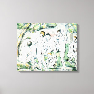 The Bathers, Small plate Canvas Print