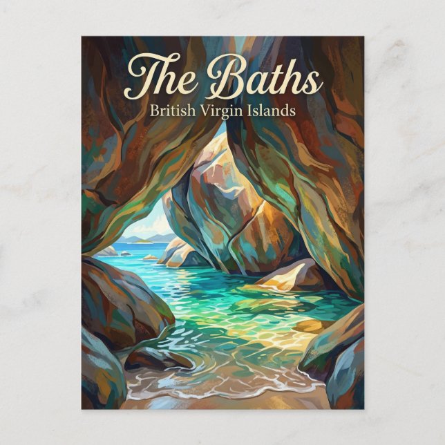The Baths British Virgin Islands Postcard (Front)