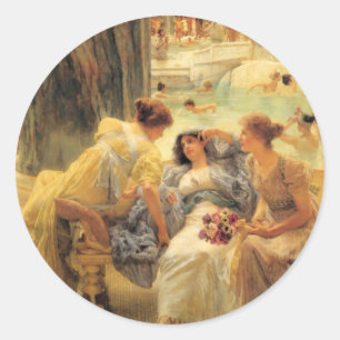 The Baths of Caracalla in detail Classic Round Sticker