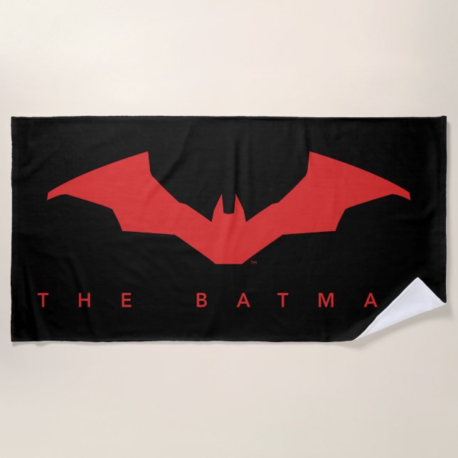 The Batman Bat Logo Beach Towel (Front)